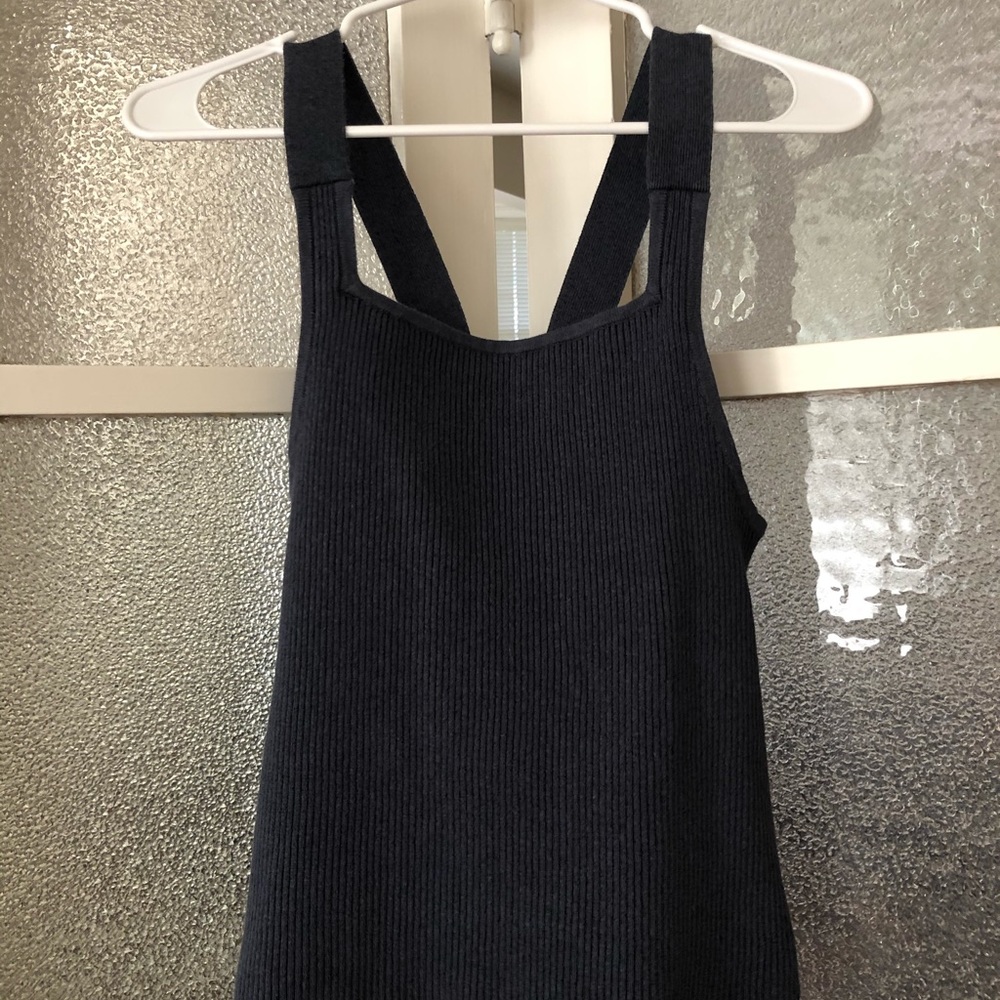 Free People Blue Top and Shorts Set Size Small